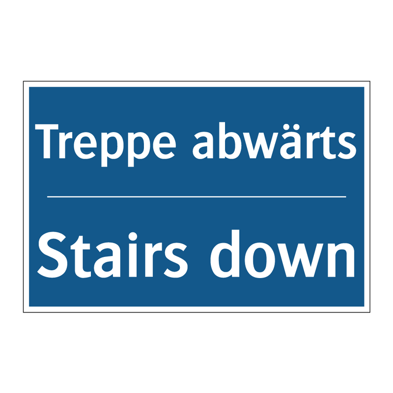 Treppe abwärts - Stairs down