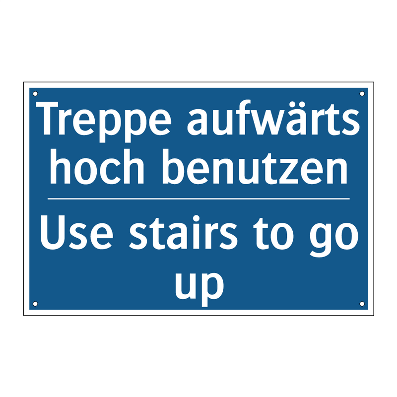 Treppe aufwärts hoch benutzen - Use stairs to go up