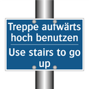 Treppe aufwärts hoch benutzen - Use stairs to go up