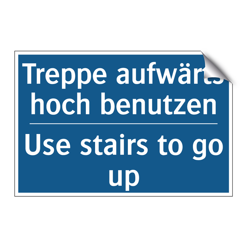 Treppe aufwärts hoch benutzen - Use stairs to go up