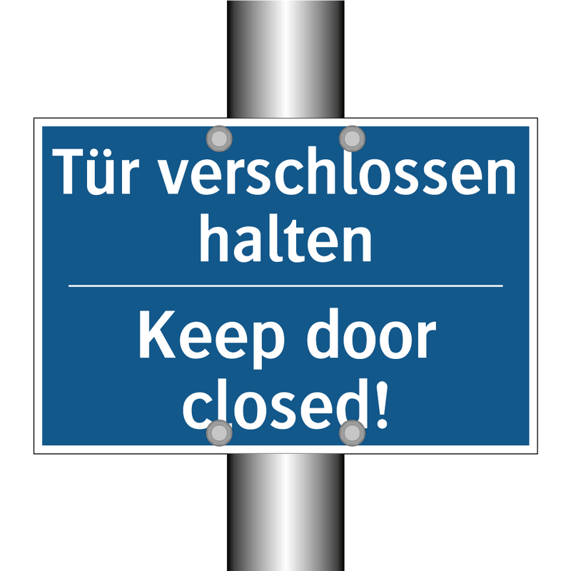 Tür verschlossen halten - Keep door closed!