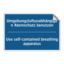 Umgebungsluftunabhängigen Atemschutz /.../ - Use self-contained breathing apparatus/.../