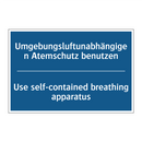 Umgebungsluftunabhängigen Atemschutz /.../ - Use self-contained breathing apparatus/.../