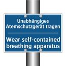 Unabhängiges Atemschutzgerät tragen/.../ - Wear self-contained breathing /.../