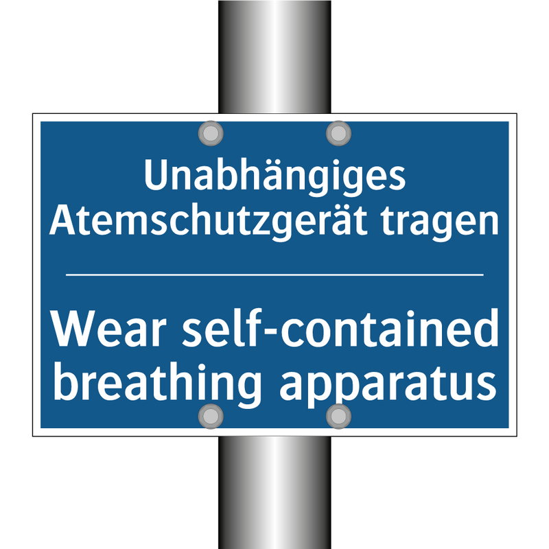 Unabhängiges Atemschutzgerät tragen/.../ - Wear self-contained breathing /.../