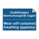 Unabhängiges Atemschutzgerät tragen/.../ - Wear self-contained breathing /.../
