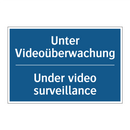 Unter Videoüberwachung - Under video surveillance