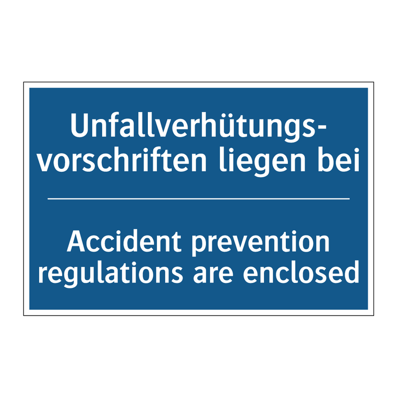 Unfallverhütungs- vorschriften /.../ - Accident prevention regulations /.../