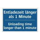 Entladezeit länger als 1 Minute/.../ - Unloading time longer than 1 minute/.../