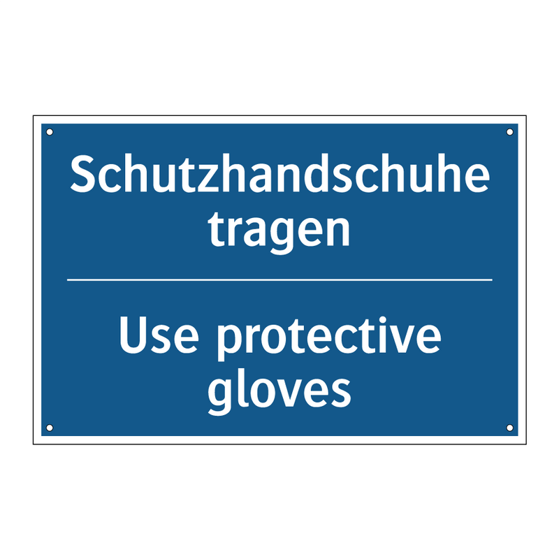 Schutzhandschuhe tragen - Use protective gloves