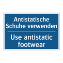 Antistatische Schuhe verwenden - Use antistatic footwear