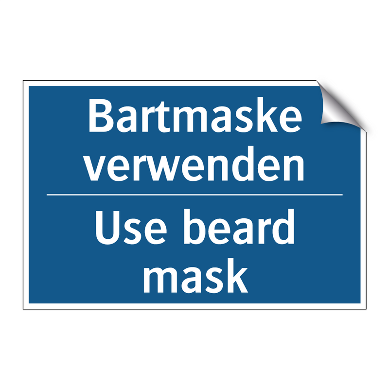 Bartmaske verwenden - Use beard mask