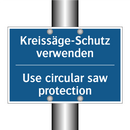 Kreissäge-Schutz verwenden - Use circular saw protection
