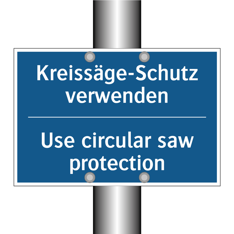 Kreissäge-Schutz verwenden - Use circular saw protection