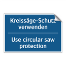 Kreissäge-Schutz verwenden - Use circular saw protection