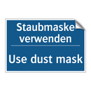 Staubmaske verwenden - Use dust mask