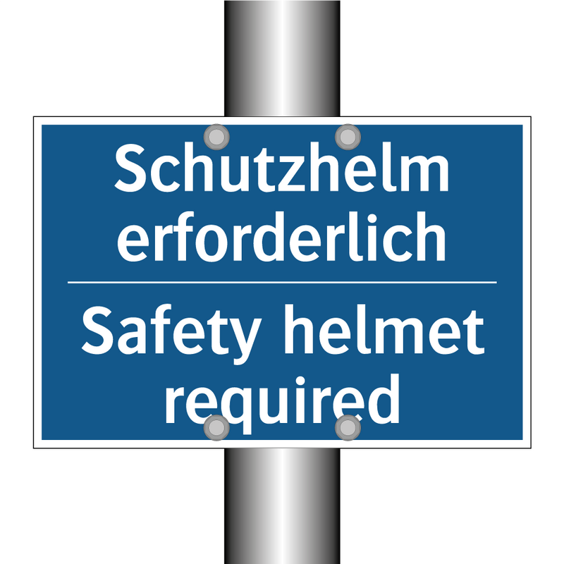 Schutzhelm erforderlich - Safety helmet required