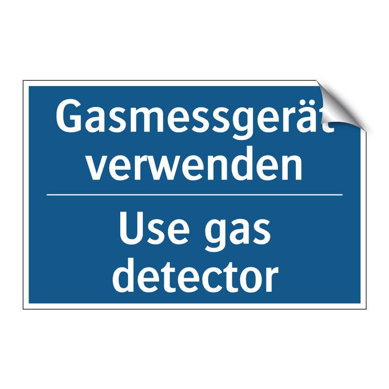 Gasmessgerät verwenden - Use gas detector