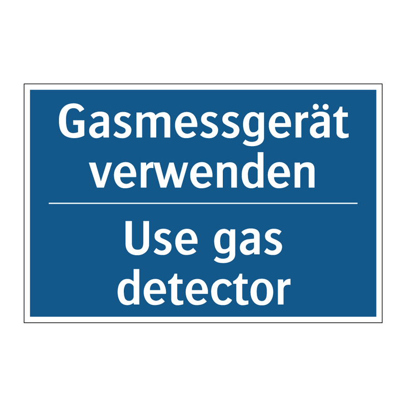 Gasmessgerät verwenden - Use gas detector