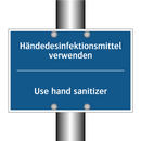 Händedesinfektionsmittel verwenden/.../ - Use hand sanitizer