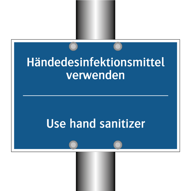 Händedesinfektionsmittel verwenden/.../ - Use hand sanitizer