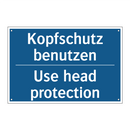 Kopfschutz benutzen - Use head protection