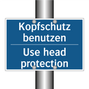 Kopfschutz benutzen - Use head protection