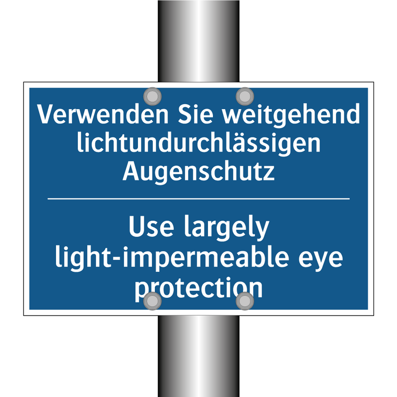Verwenden Sie weitgehend lichtundurchlässigen /.../ - Use largely light-impermeable /.../