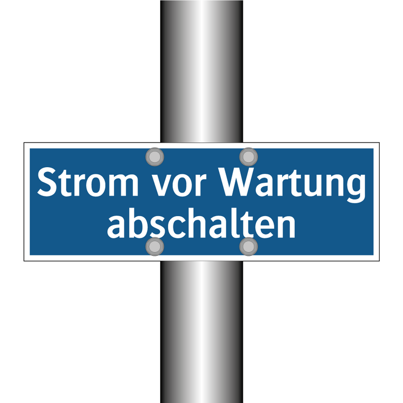 Strom vor Wartung abschalten
