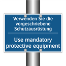 Verwenden Sie die vorgeschriebene /.../ - Use mandatory protective equipment/.../