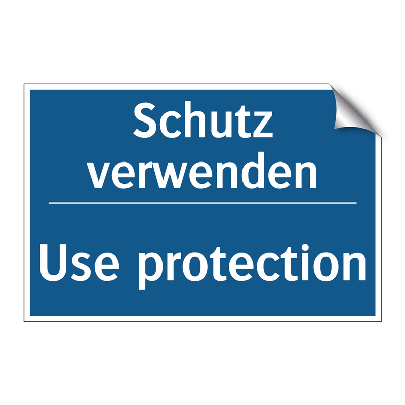 Schutz verwenden - Use protection