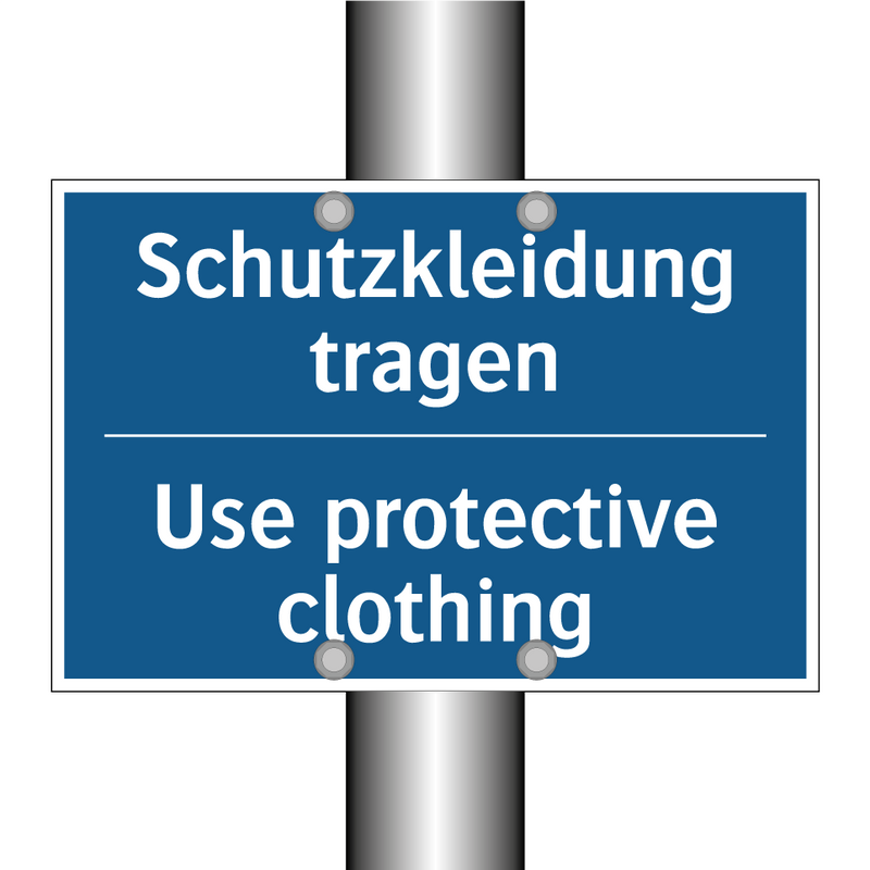 Schutzkleidung tragen - Use protective clothing