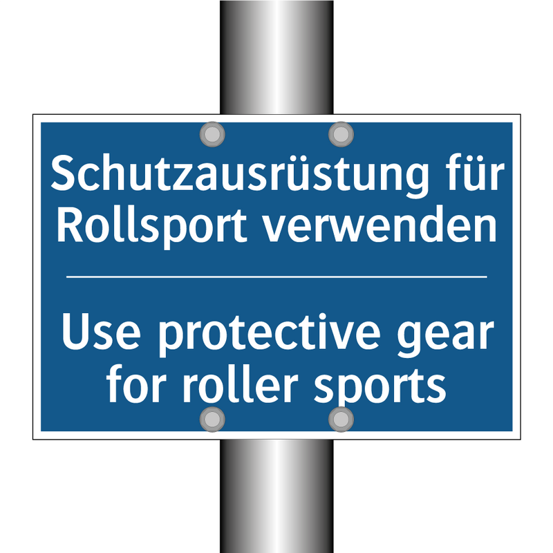 Schutzausrüstung für Rollsport /.../ - Use protective gear for roller /.../