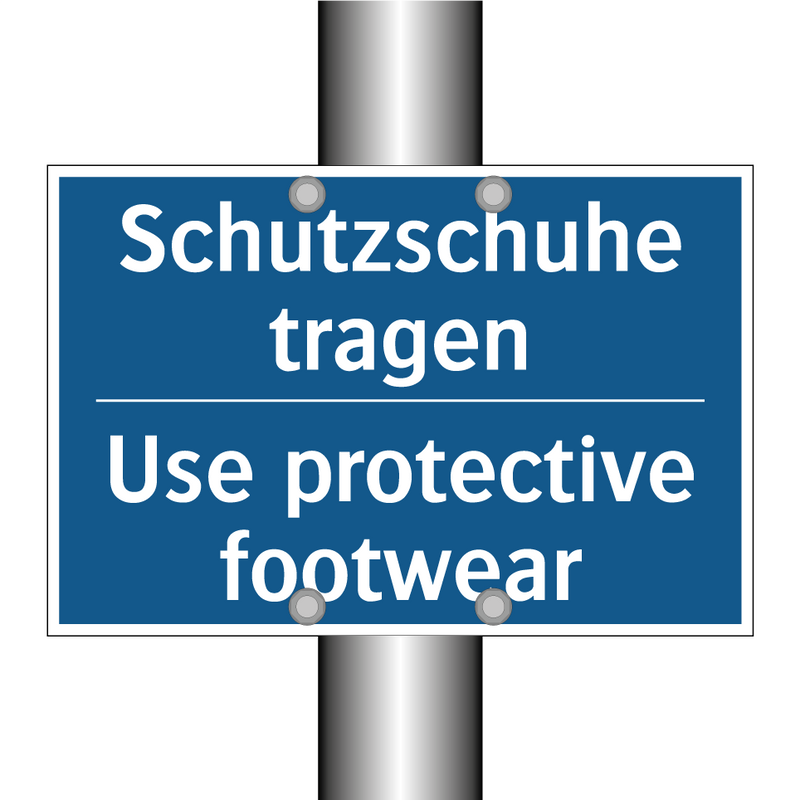 Schutzschuhe tragen - Use protective footwear
