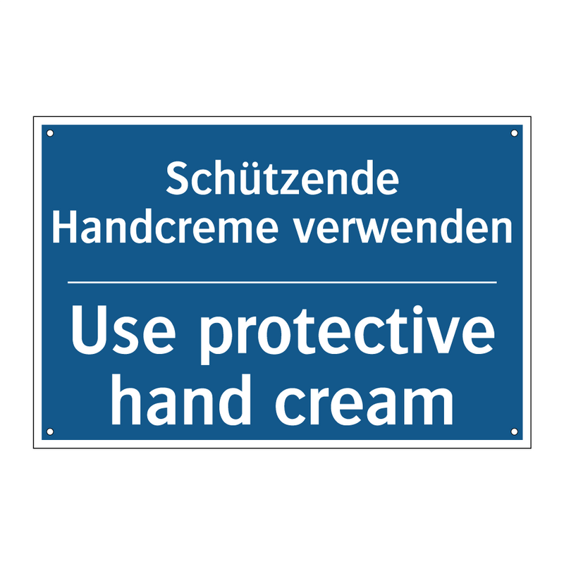 Schützende Handcreme verwenden - Use protective hand cream