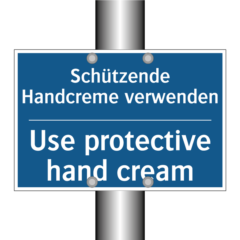Schützende Handcreme verwenden - Use protective hand cream