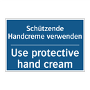 Schützende Handcreme verwenden - Use protective hand cream