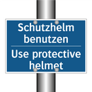 Schutzhelm benutzen - Use protective helmet