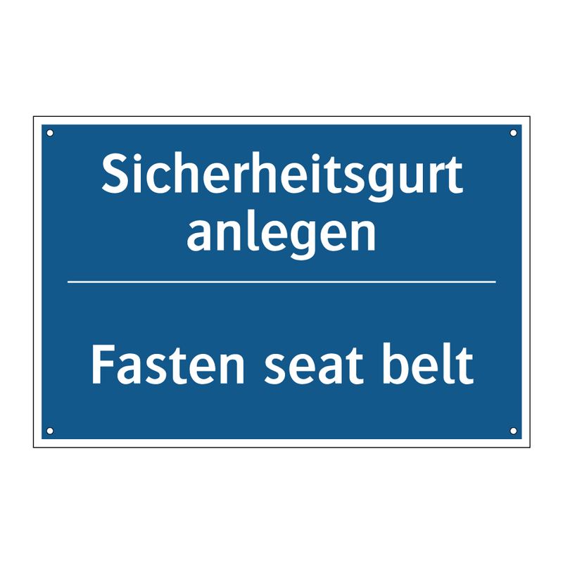 Sicherheitsgurt anlegen - Fasten seat belt