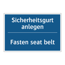 Sicherheitsgurt anlegen - Fasten seat belt