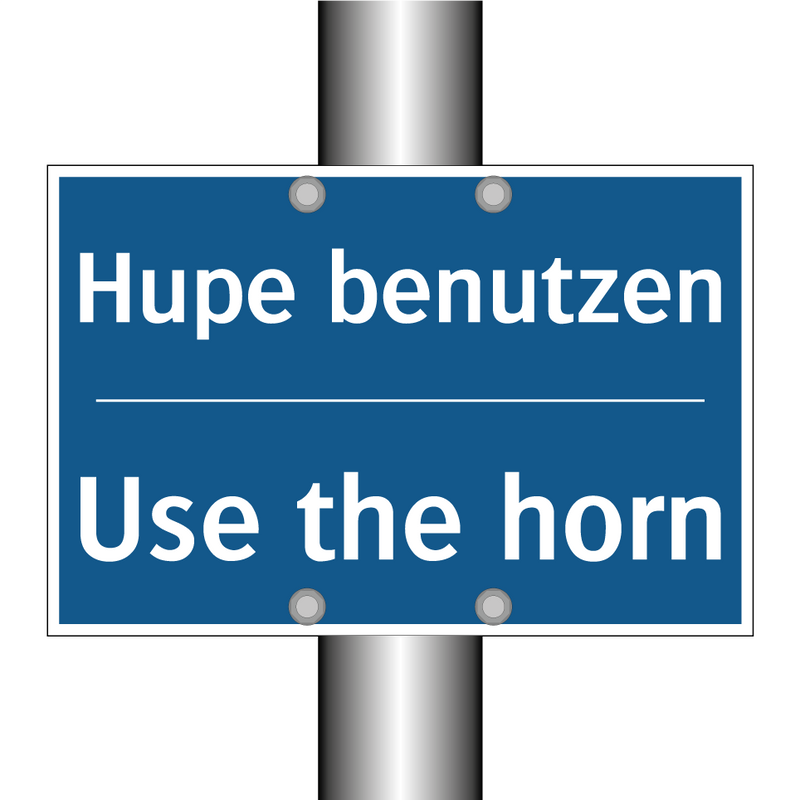 Hupe benutzen - Use the horn