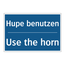 Hupe benutzen - Use the horn