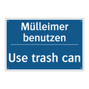 Mülleimer benutzen - Use trash can