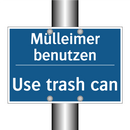 Mülleimer benutzen - Use trash can