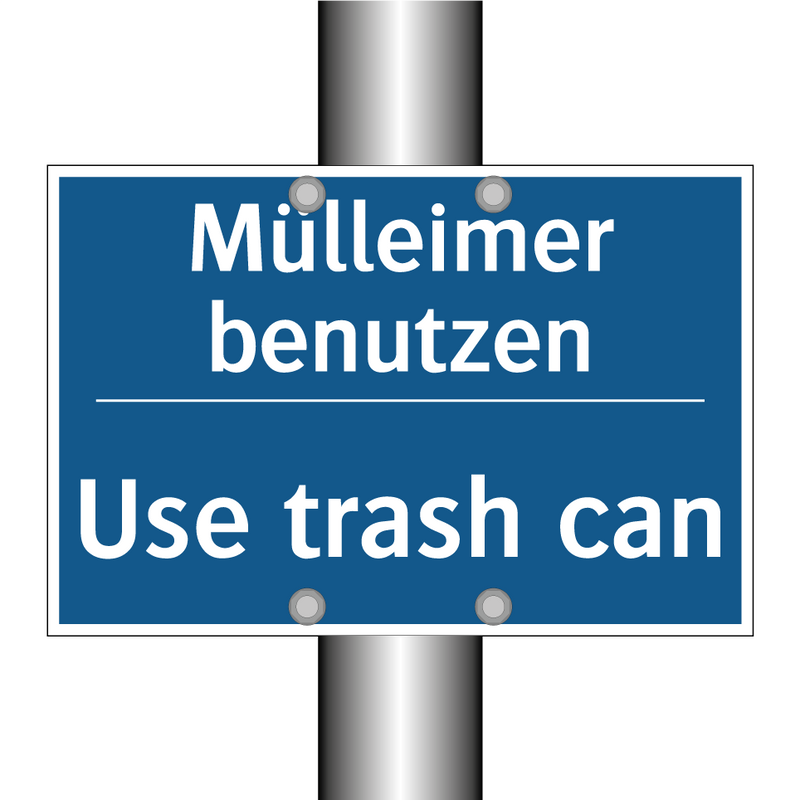 Mülleimer benutzen - Use trash can