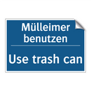 Mülleimer benutzen - Use trash can