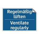 Regelmäßig lüften - Ventilate regularly