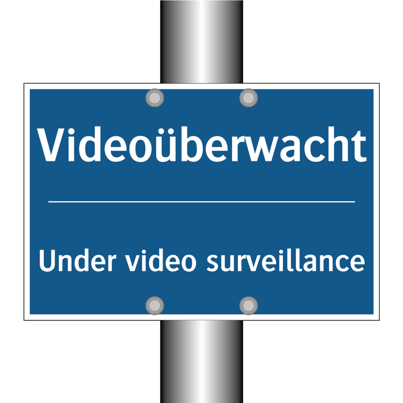 Videoüberwacht - Under video surveillance