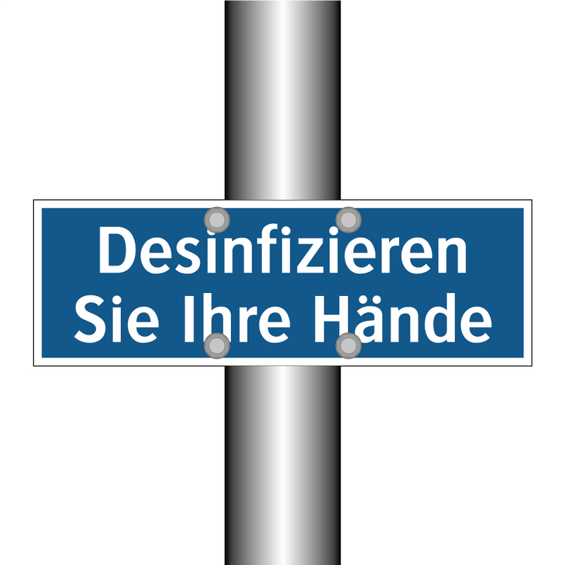 Desinfizieren Sie Ihre Hände