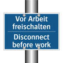 Vor Arbeit freischalten - Disconnect before work